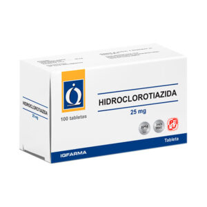 HIDROCLOROTIAZIDA 12.5 M Y 25 MG